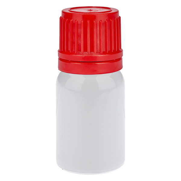 Butelka 5 ml z zakrętką 11 mm, czerwona, zamknięcie zabezpieczające WhiteLine UT18/5 Butelka 5 ml z zakrętką 11 mm, czerwona, zamknięcie zabezpieczające WhiteLine UT18/5