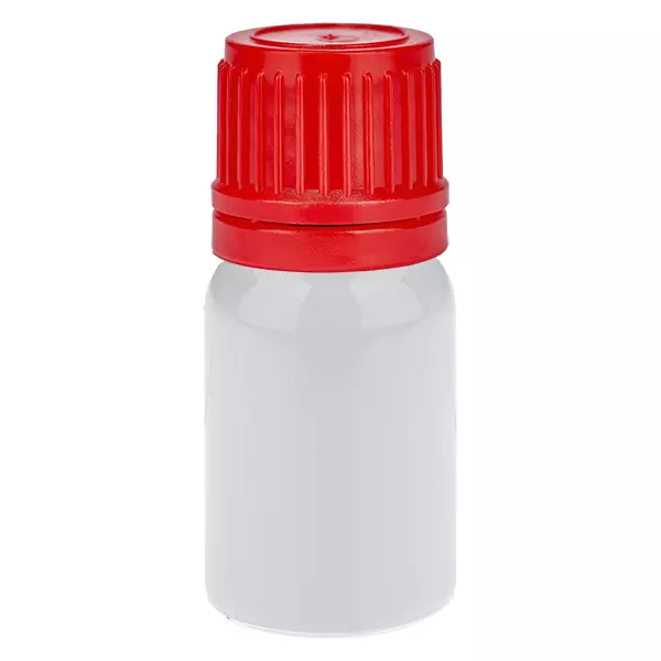 Butelka 5 ml z zakrętką 11 mm, czerwona, zamknięcie zabezpieczające WhiteLine UT18/5 Butelka 5 ml z zakrętką 11 mm, czerwona, zamknięcie zabezpieczające WhiteLine UT18/5