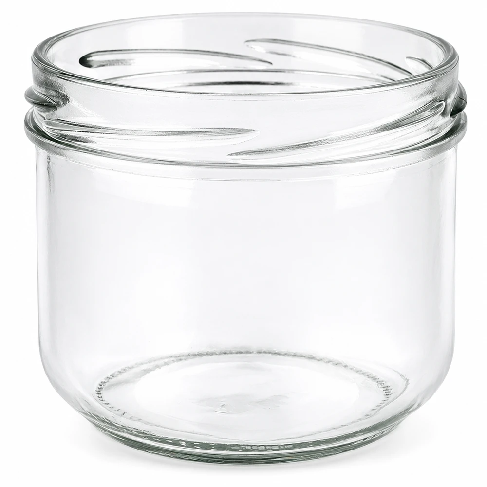 UNiTWIST Sturz260 - Okrągła szklanka o pojemności 260ml TO82 UNiTWIST Sturz260 okrągły słoik 260ml TO82 słoik do przetworów przezroczysty pusty bez pokrywki