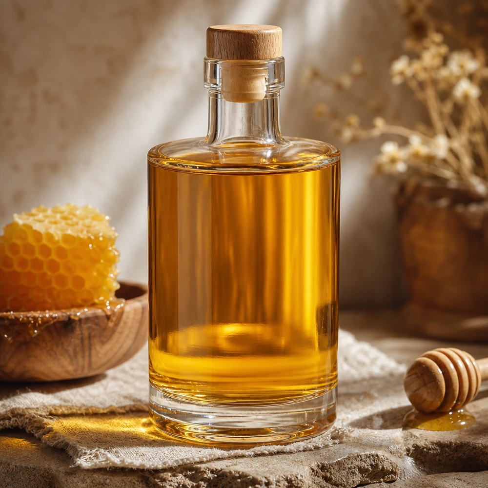 Butelka szklana 350 ml Galileo z drewnianym korkiem UNiTWIST®