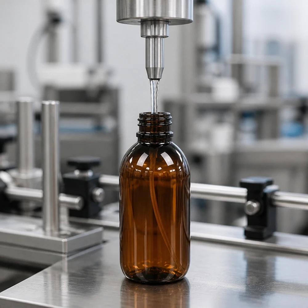 Hochwertige braune 250ml Kunststoff Sprühflasche mit engem Flaschenhals in Serienproduktion