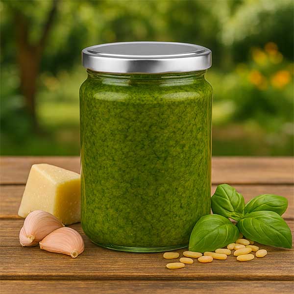 382 ml okrągłe szkło z pokrywką BasicSeal srebrna UN..