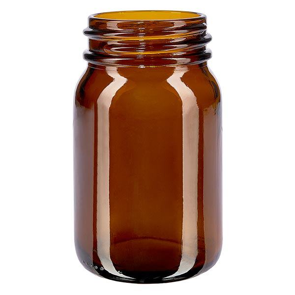 Butelka z szeroką szyjką o pojemności 200 ml z bursztynowego szkła Butelka z szeroką szyjką o pojemności 200 ml z bursztynowego szkła