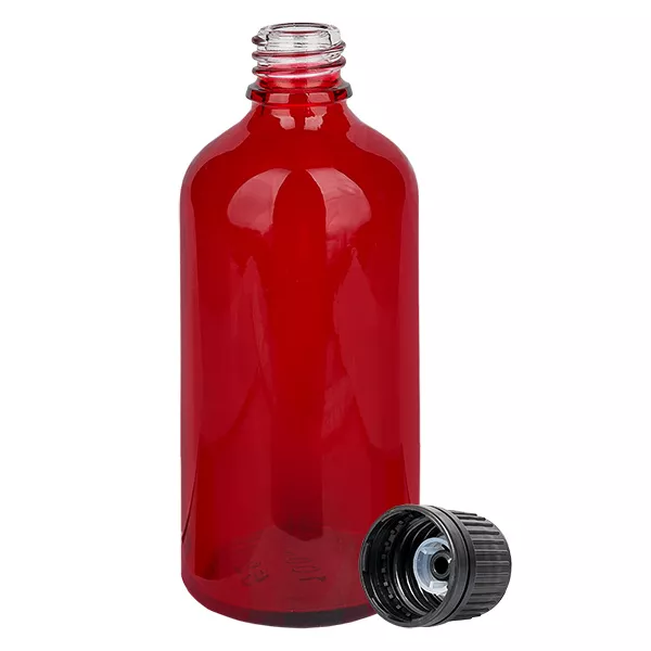 Butelka 100ml (globulka) 8mm GR s. OV RedL. UT18/100 Butelka 100ml (globulka) 8mm GR s. OV RedL. UT18/100