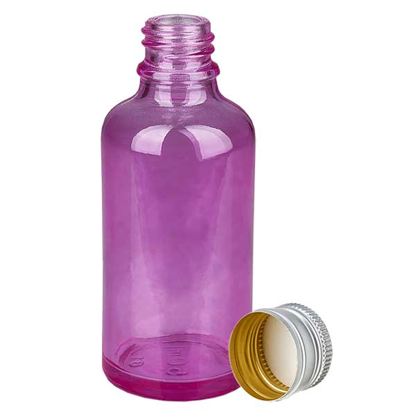 Butelka 50 ml 11 mm z aluminiowo-srebrn&#261; zakr&#281;tk&#261; PurpleLine.UT18/50