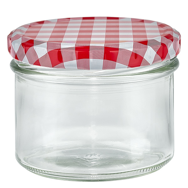 Kubki 180 ml + pokrywka BasicSeal czerwony/bia&#322;y UN...