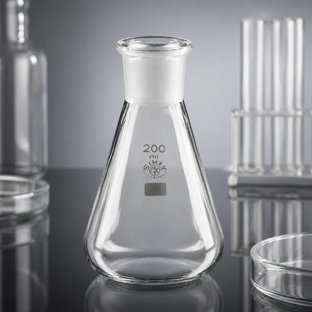 Kolba Erlenmeyera 200 ml ze standardowym szlifowanym złączem (29/32)