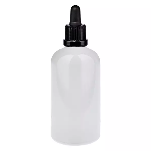Butelka z pipetą 100 ml, czarna, zamknięcie zabezpieczające przed otwarciem WhiteLine UT18/100