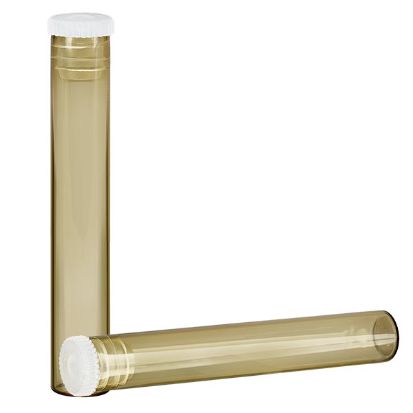 Tuba Globule z brązowego szkła ok. 1,8 g Tuba Globule z brązowego szkła ok. 1,8 g