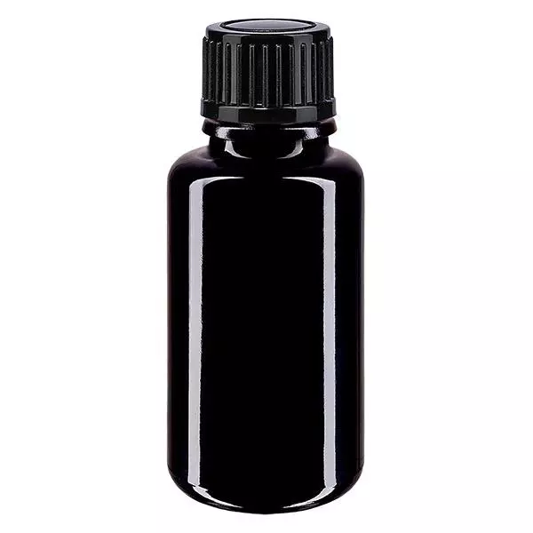 Butelka apteczna viol. 20ml kroplówka v. 1mm czarny szt.