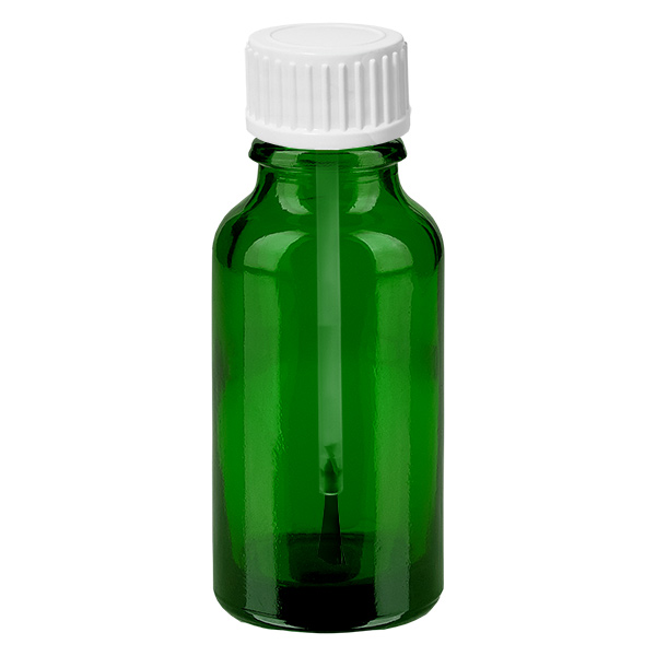 Butelka z pędzelkiem 20 ml biała STD GreenLine UT18/20