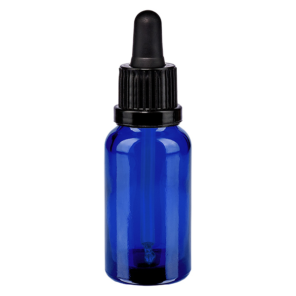 Butelka do leków płynnych 20 ml, czarna OV BlueLine UT18/20