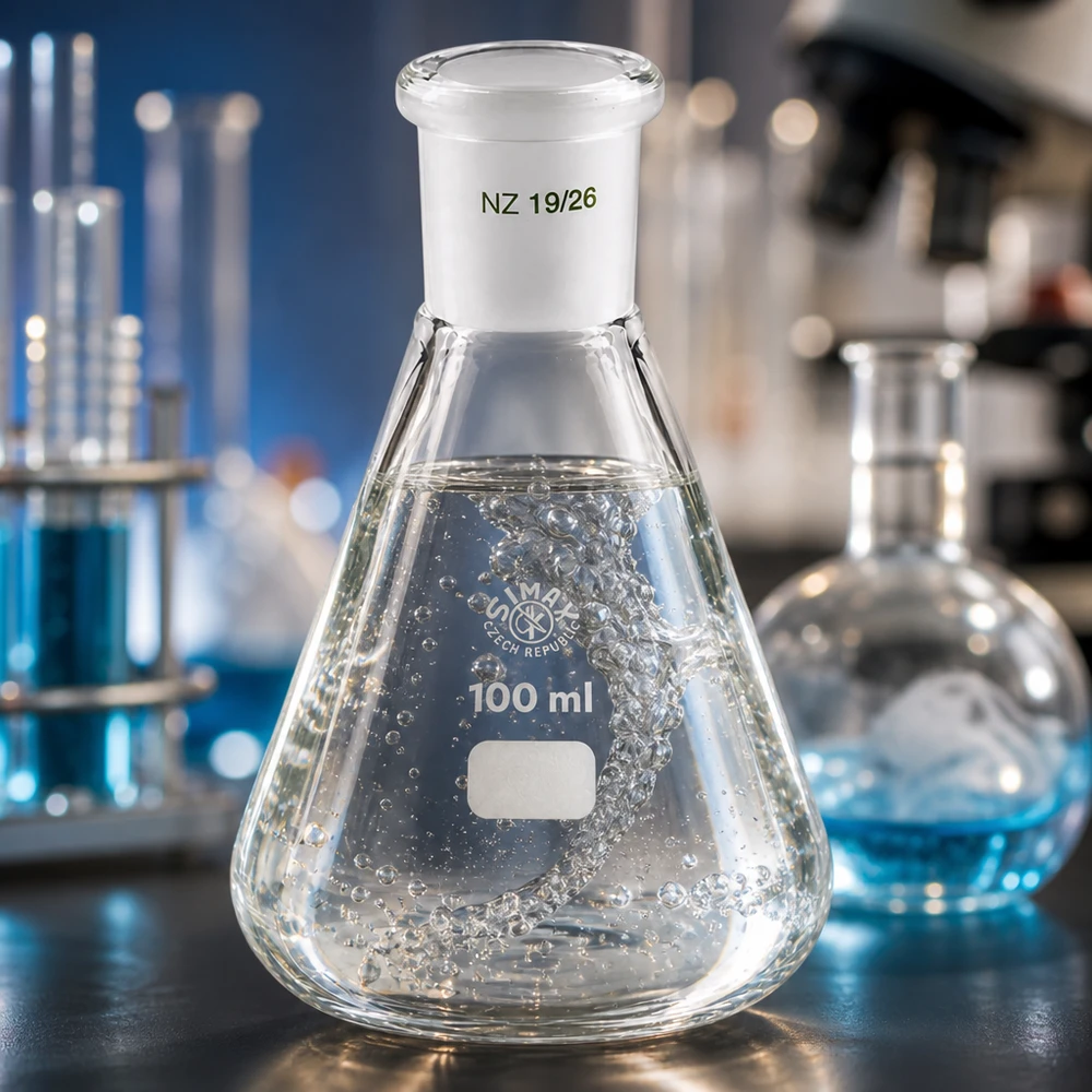 Kolba Erlenmeyera 100 ml ze standardowym szlifowanym złączem (19/26) Kolba Erlenmeyera 100 ml ze standardowym szlifowanym złączem (19/26)