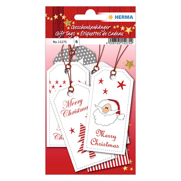 Zawieszka "XMAS" (6 sztuk) z brokatem | 6 papierowych zawieszek z nitką. Zawieszka "XMAS" (6 sztuk) z brokatem | 6 papierowych zawieszek z nitką.