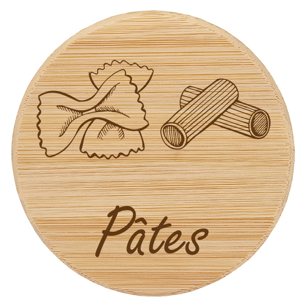 Drewniana pokrywka „Makaron” do WECK RR100