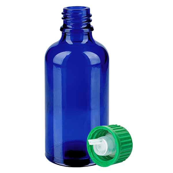 Butelka z kroplomierzem 50 ml 0,8 mm zielona STD BlueLine UT18/50