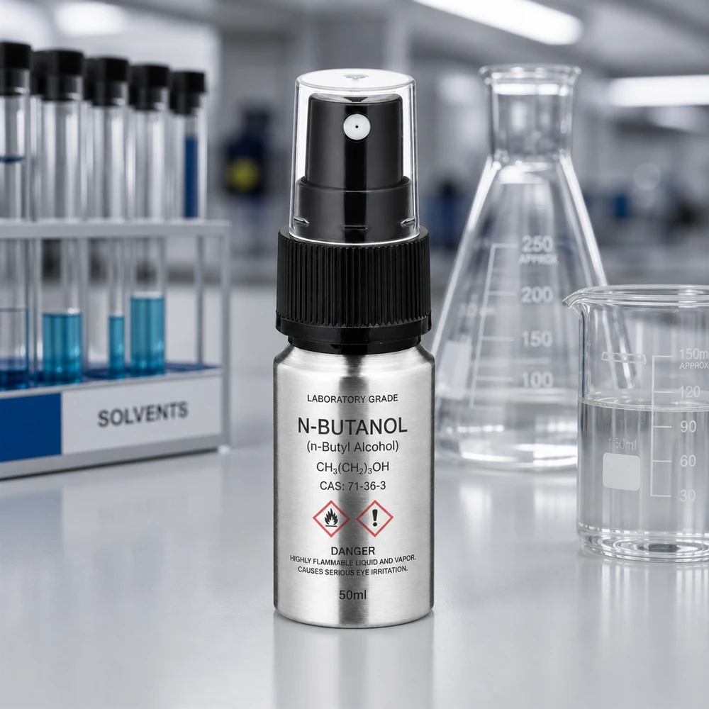 Wysokiej jakości polerowana aluminiowa butelka 10 ml z atomizerem do zastosowań laboratoryjnych i produktów kosmetycznych