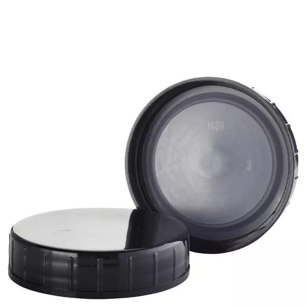 Nakrętka czarna wykonana z PPN 68 mm (DIN 68)