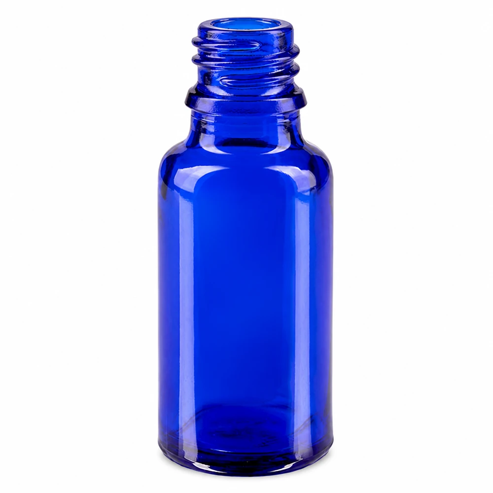 20 ml niebieska butelka apteczna wykonana z wysokiej jakości tworzywa ApoGlas do leków i nalewek