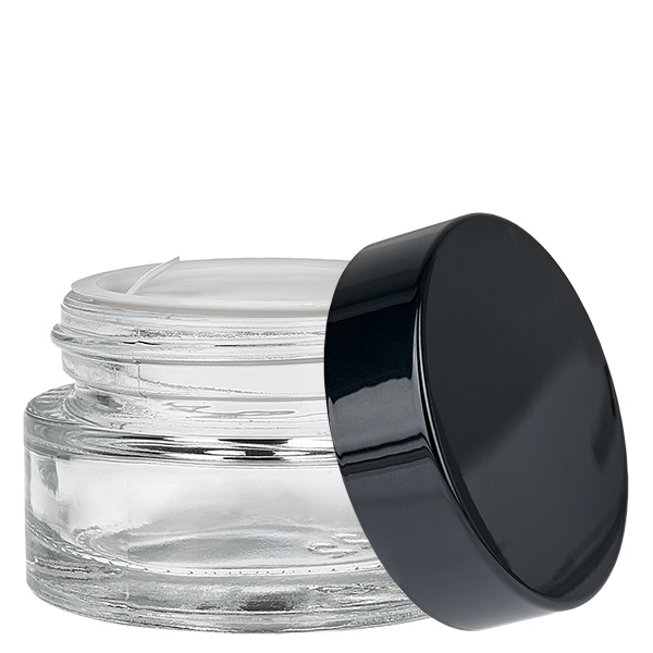 Szklany słoik 20 ml przezroczysty z pokrywką UNiTWIST Szklany słoik 20 ml przezroczysty z pokrywką UNiTWIST