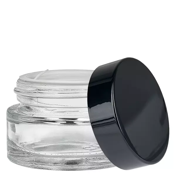 Szklany słoik 20 ml przezroczysty z pokrywką UNiTWIST Szklany słoik 20 ml przezroczysty z pokrywką UNiTWIST