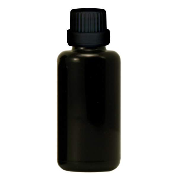 Butelka apteczna viol. 30ml zakrętka v. czarny nalewak r. OV Butelka apteczna viol. 30ml zakrętka v. czarny nalewak r. OV