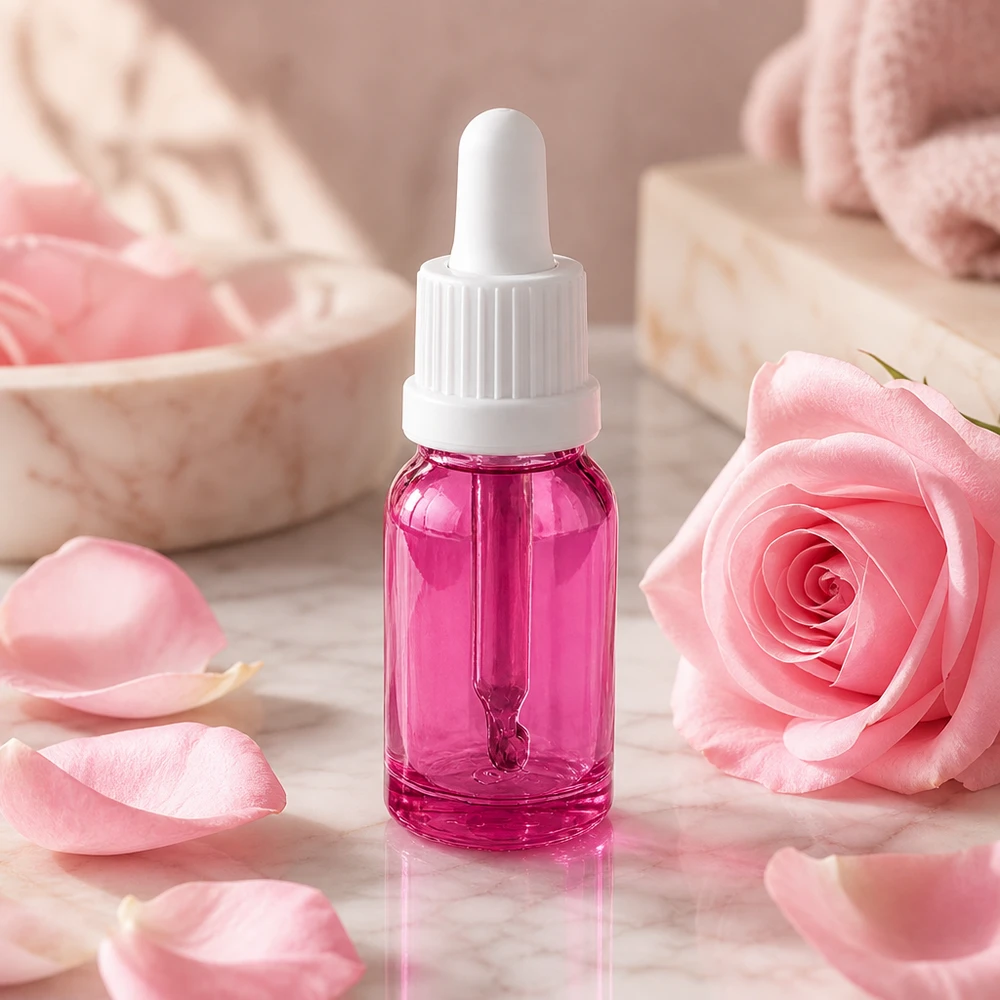 Kompaktowa butelka z zakraplaczem 10 ml w kolorze fioletowym z precyzyjną pipetą OV PurpleLine UT18/10