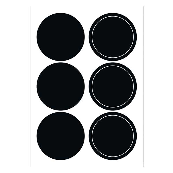 Naklejki planszowe &quot;Okr&#281;gi&quot; (12 naklejek) | 2 arkusze = 12 naklejek.