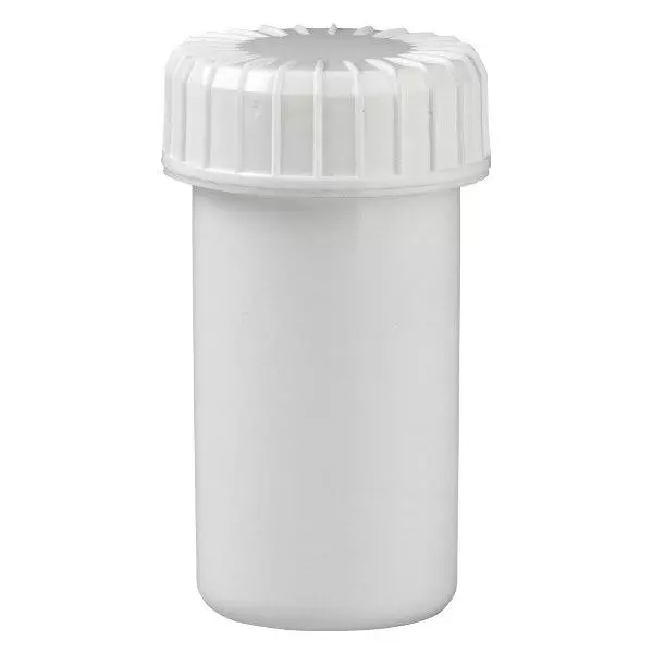 Biały zakręcany słoik 20 ml z rowkowaną pokrywką Biały zakręcany słoik 20 ml z rowkowaną pokrywką