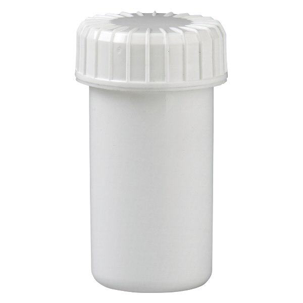 Biały zakręcany słoik 20 ml z rowkowaną pokrywką Biały zakręcany słoik 20 ml z rowkowaną pokrywką