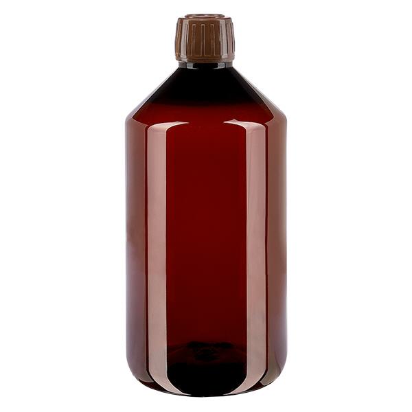 Butelka PET 750 ml z brązową nakrętką OV Butelka PET 750 ml z brązową nakrętką OV