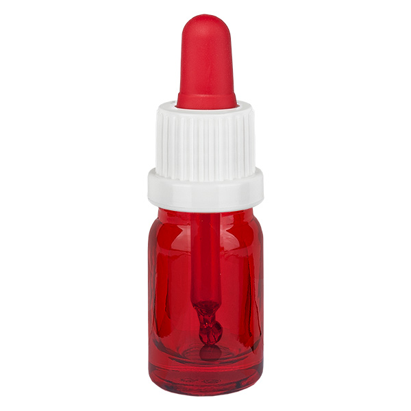 Butelka z pipetą 5 ml biała/czerwona OV RedLine UT18/5 Butelka z pipetą 5 ml biała/czerwona OV RedLine UT18/5