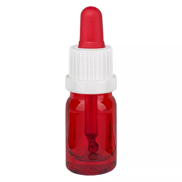 Butelka z pipetą 5 ml biała/czerwona OV RedLine UT18/5
