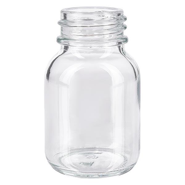 Butelka z szeroką szyjką 50 ml z przezroczystego szkła Butelka z szeroką szyjką 50 ml z przezroczystego szkła