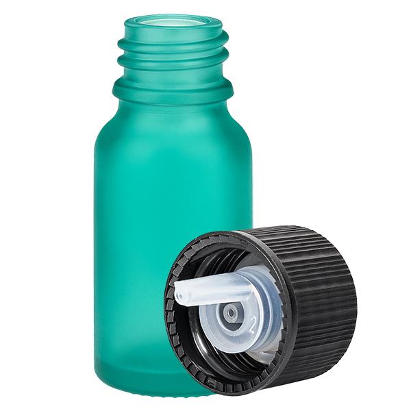 10 ml butelka z zakraplaczem 1 mm czarna STD GreenL. UT18/10