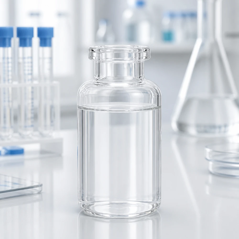 Butelka iniekcyjna z przezroczystego szkła 30 ml Sterile Injektionsflasche aus Klarglas 30ml Füllvolumen für Medikamente und Wirkstoffe