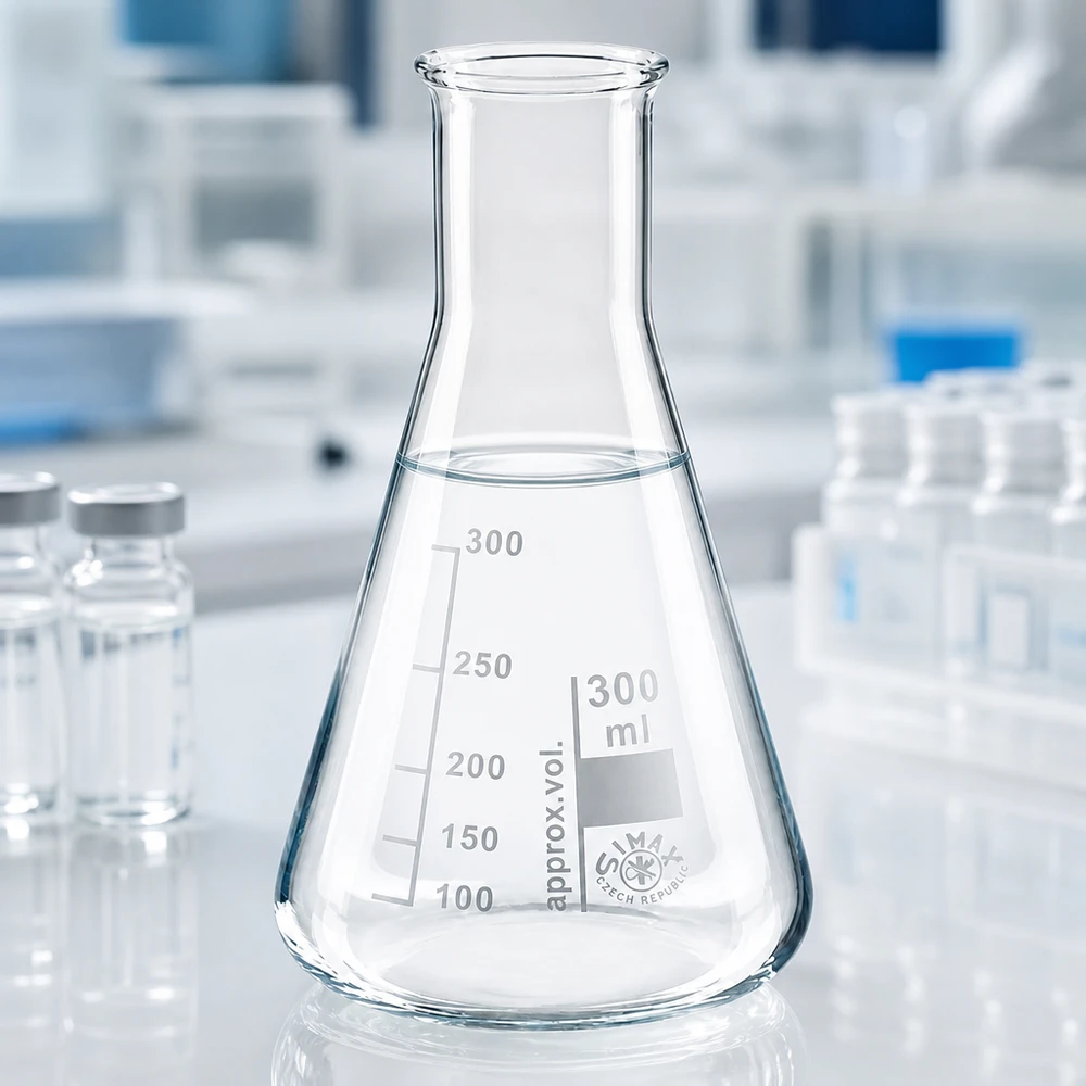 Kolba Erlenmeyera 300 ml z wąską szyjką