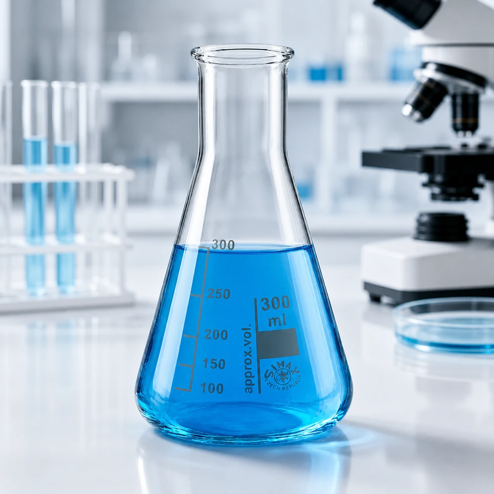 Kolba Erlenmeyera 300 ml z wąską szyjką