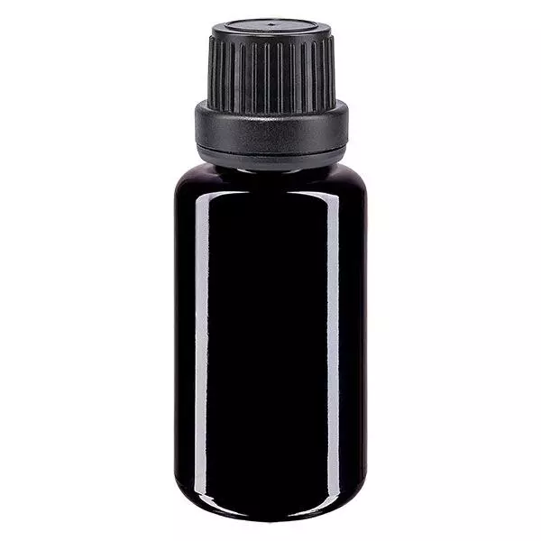 Butelka apteczna viol. 20ml kroplówka v. Pr. 2mm czarny OV Butelka apteczna viol. 20ml kroplówka v. Pr. 2mm czarny OV