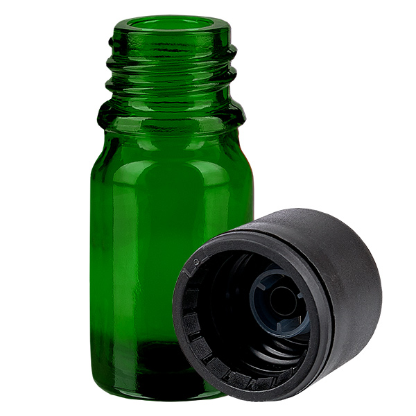 Butelka 5 ml 6 mm SV czarna STD GreenLine UT18/5