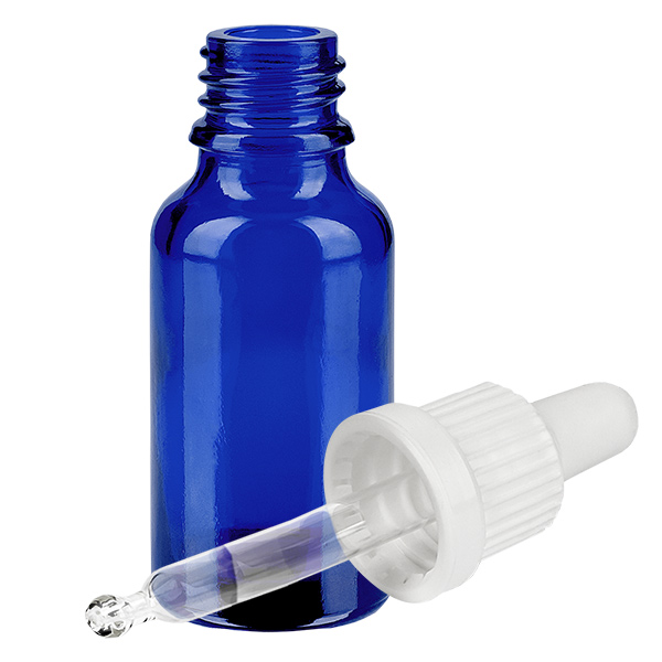 Butelka do leków płynnych 20 ml, biała OV BlueLine UT18/20