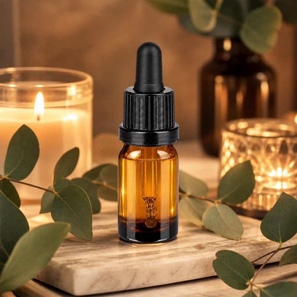 Butelka z pipetą 5 ml czarna OV BrownLine UT18/5 Kompaktowy rozmiar idealny do podróży i w podróży