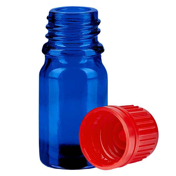 Butelka 5 ml 11 mm SV czerwona OV BlueLine UT18/5
