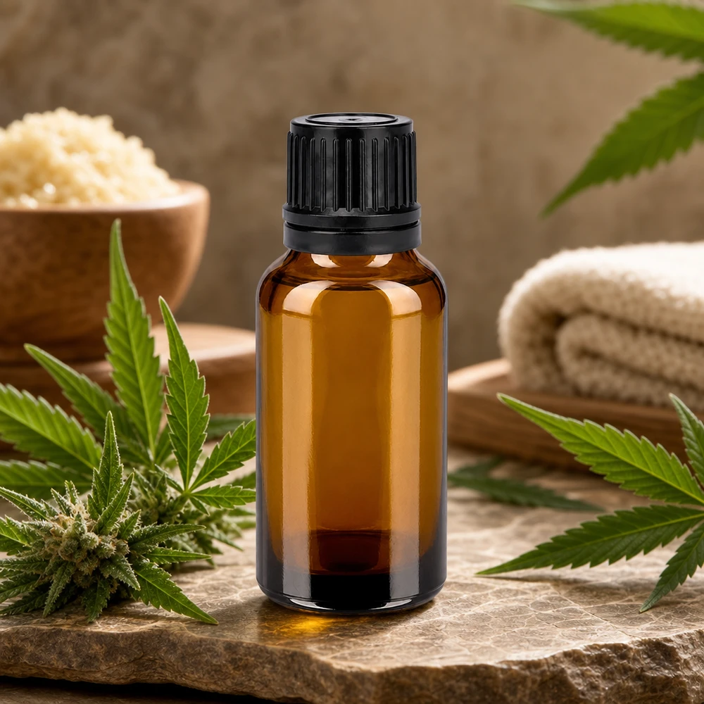 Szklana butelka 20 ml z niekapiącą zakrętką 11 mm do precyzyjnego dozowania olejków