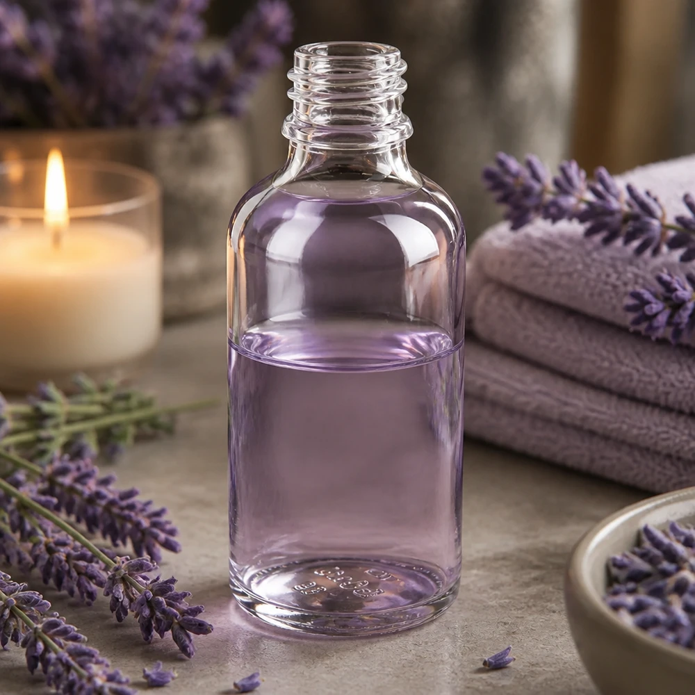 Butelka z przezroczystego szkła 50ml DIN 18 Butelka apteczna ApoGlas 50 ml z gwintem wykonana z wysokiej jakości przezroczystego szkła borokrzemowego