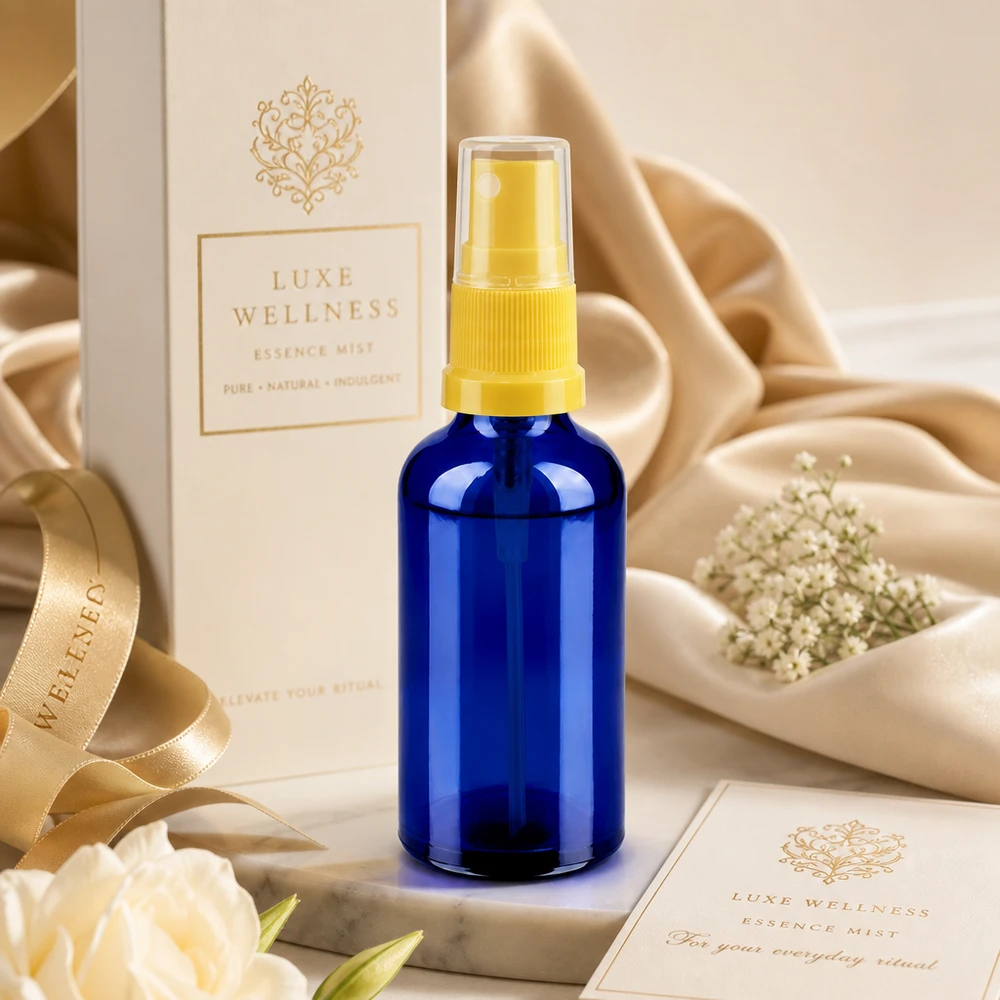 Butelka z rozpylaczem STD BlueLine 50 ml z gwintem UT18 - profesjonalna jakość do odnowy biologicznej i aromaterapii