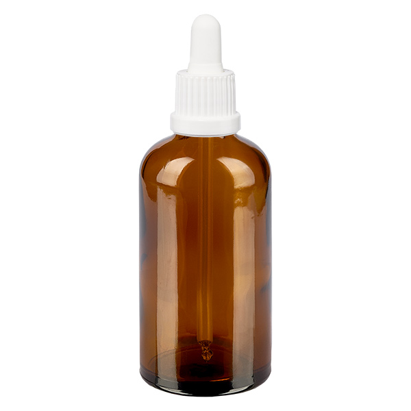 Butelka do leków płynnych 100 ml biała OV BrownLine UT18/100