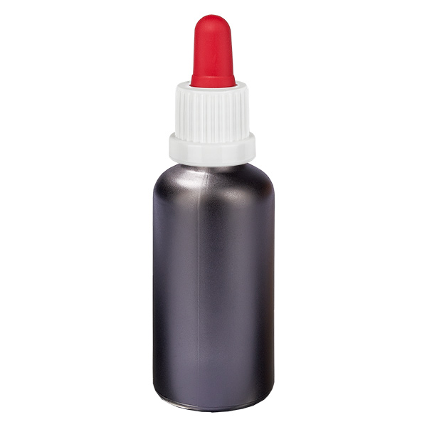 Butelka z pipetą 50 ml biała/czerwona OV BlackLine UT18/50 Butelka z pipetą 50 ml biała/czerwona OV BlackLine UT18/50