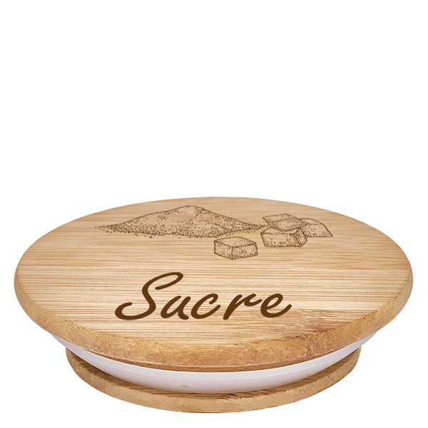 Drewniana pokrywka „sucre” do WECK RR100 Drewniana pokrywka „sucre” do WECK RR100