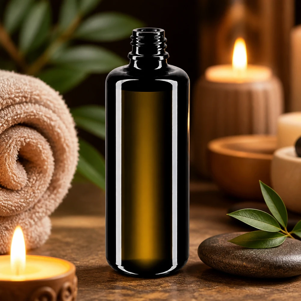 Butelka z zakraplaczem Orion 50 ml wykonana z oryginalnego fioletowego szkła Miron do aromaterapii i naturalnych środków leczniczych